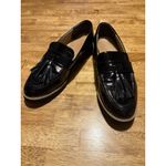 Franco Sarto Carolynn Tassel Loafers Black Patent Leather Quiet Luxury 8W Photo 1
