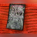 Free People  Red Knit Sweater Top Size Medium Short Sleeve‎ Photo 5