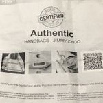 Jimmy Choo  large satchel cream color with gold hardware Photo 11