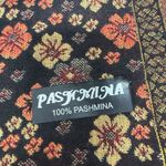 Pashmina Brown Black Gold  Shawl Wrap Scarf 28" X‎ 70" Photo 3