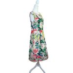 Adrianna Papell Floral Stained Glass Dress Tea Length Sleeveless Pockets Size 8 Photo 15