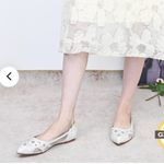 BHLDN  ×Gigi Rhinestone-Embellished Pointed-Toe Flats Photo 1