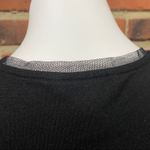 Banana Republic  Necklace Tee Sz S Black Short Sleeve Top beaded neck tee goth Photo 2