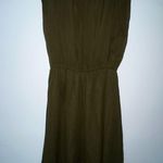 Alice + Olivia  Josie 100% Silk Blouson dress small olive green Photo 1