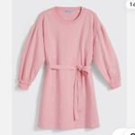 Draper James  Bobbie Sweatshirt Dress in Pink Embroidered Villa Sz M Photo 2
