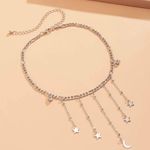 SheIn Star and Moon Charm Choker Photo 1