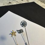 Lot Of 3 Lapel Stick Pins Whale, Flower, Starfish Photo 9