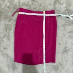 Rena Rowan 100% Silk Skirt Size 8 Magenta Pink Pencil Lined Formal Vintage Photo 6