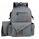 Hap Tim Diaper Bag Book Bag Backpack Gray Photo 0