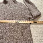 J.Jill  XS Petite Mock Neck Cable Knit Sweater Brown Marled Long Sleeve Soft Photo 5