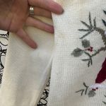 Vintage 90s JTWO Christmas Cardinals Winter Cardigan Sweater Red Collar LARGE Photo 6