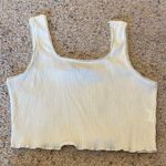 Shein Sleeveless Crop Top Ribbed Medium Womens Beige Photo 0
