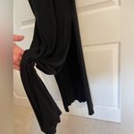 Amuse long sleeve all black scoop neck maxi dress with slits size small Photo 1