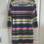 Lilly Pulitzer Marlowe Dress Blue Pink Sun Stripe Size M Photo 10