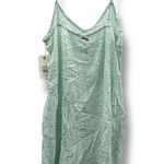 Billabong NWT Blooming Mini Dress White Green Floral Sleeveless Women’s Sz Large Photo 2