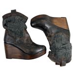 Bed Stu NEW ‎ Bruges Slouchy Leather Wedge Boots Size 8.5 Distressed Photo 5