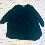 Gibson Latimer Gibson & Latimer Blouse Top V-Neck 3/4 Sleeve Casual Dark Green‎ XL Photo 0