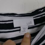 J. Jill Black & White Striped Oversized T Photo 3