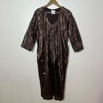 Tuckernuck Hyacinth House Dorinda Midi Dress Size XS Bronze Metallic Holiday Photo 4