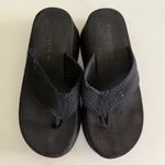 Anchor Blue  Y2K Black Chunky Platform Flip Flop/Sandals. Size 8.5 Photo 0