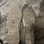 Karl Lagerfeld  Metallic Silver Bali Platform Shoes Size 8.5 US Photo 5