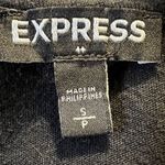 EXPRESS  Black Sleeveless Cutout ‎ Knit Mesh Shift  Tunic Top EUC Size Small Photo 5