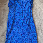 Alison Andrews  Blue Lace Dress SIZE L Photo 0