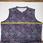 Lady Hagen Stylish Sleeveless‎ Leopard Print  Top Light Blue , Purple and Black Photo 6