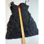 Sexy‎ Little Things Black Dress Ruffle Trim Red Bow Accents Party Photo 1
