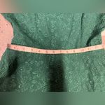 Altar'd State Altar’d State Cecelia Mini Milkmaid Dress Bow Jacquard Puff Sleeve Green Large Photo 8