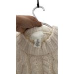 H&M Cream Fringe Trimmed Cable Knit Jumper Size S Bloggers Fave western rocker Photo 3