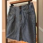 Urban Outfitters BDG   Denim‎ Frayed Skirt Size Medium Vintage Photo 0