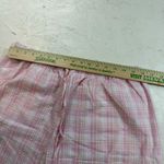 Miss Elaine Pink Plaid‎ Cotton Polyester Pajama Set Embroidered Lace Trim L Size L Photo 6