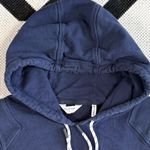 Peloton Rib Insert Pullover Hoodie Sweatshirt in Navy Blue Medium Photo 11