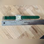 Isaac Mizrahi Live Crystal Embellishments Ladies Watch Green Leather Strap Photo 11