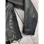 Route 66 Vintage Black Leather Motorcycle Jacket Women's Biker Size 14 (Large) Photo 3