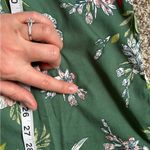 Cupcakes and Cashmere 🦋  Green Floral Button Down Nightgown Sleep Dress Large Photo 6