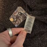 Calvin Klein NWOT Gray Metallic Sparkly Button-Down Cardigan Sweater Large Photo 6