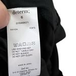 Determ Black Rayon Shorts Collagen Satin Pull On Ruffle Trim Women’s Size 6 New Green Photo 5