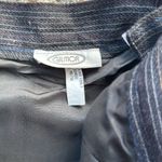 Vintage Gilmor Pinstripe Skirt Suit Set Gray 16 Photo 3