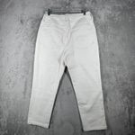 Madewell  Jeans High Rise Slim Boyjean Cropped‎ Denim Casual White Size 10/30 Photo 2