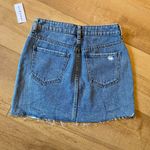 PacSun NWT  size 24 or 0 denim distressed mini skirt blue country concert western Photo 4