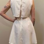 White Dress With Lace Underlay Size XS Photo 1