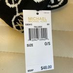 Michael Kors  MK Logo Knit Argyle Black White Acrylic Gloves NEW Photo 2