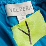 Velzera off the shoulder ruffle sleeveless dress Tunic Blue Size 2XL Photo 4