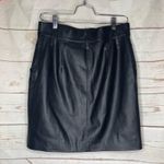 H&M • Mini Skirt • High Waisted • Pockets • Faux Leather • Size 8 Photo 4