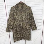 Newport News Vintage Floral Paisley Tapestry Topper Coat Tan Black 16 Photo 8