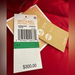 Michael Kors NWT   Hooded 450 Fill Power Longline Puffer Jacket L Crimson Photo 4