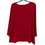 Chico's  Travelers Red Crescent Hardware Top Blouse Size Large 12‎ (2) Photo 3