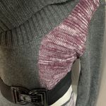 Notations Beautiful grey sweater dress with belt Photo 4